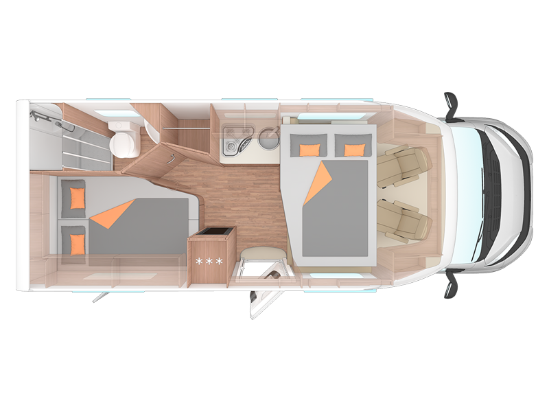 Weinsberg 650 - Grundriss